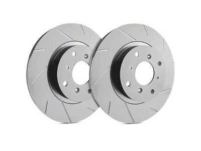 SP Performance Slotted 6-Lug Rotors with Gray ZRC Coating; Front Pair (03-04 Dakota)