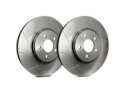 SP Performance Slotted 6-Lug Rotors with Silver ZRC Coating; Front Pair (03-04 Dakota)