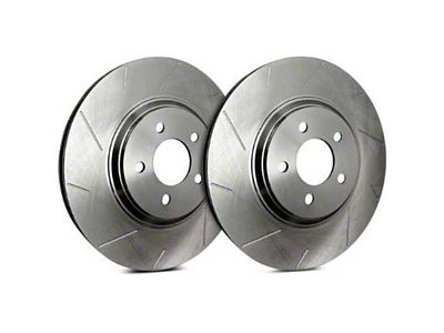 SP Performance Slotted 6-Lug Rotors with Silver ZRC Coated; Front Pair (03-04 Dakota)