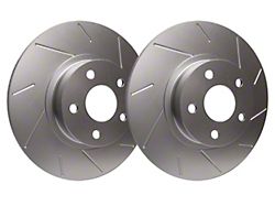 SP Performance Slotted 6-Lug Rotors with Silver ZRC Coating; Front Pair (91-96 4WD Dakota; 97-02 Dakota)