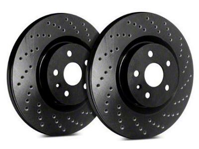 SP Performance Cross-Drilled 6-Lug Rotors with Black ZRC Coating; Rear Pair (04-11 F-150)