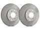 SP Performance Peak Series Slotted 6-Lug Rotors with Gray ZRC Coating; Rear Pair (15-17 F-150 w/ Electric Parking Brake)