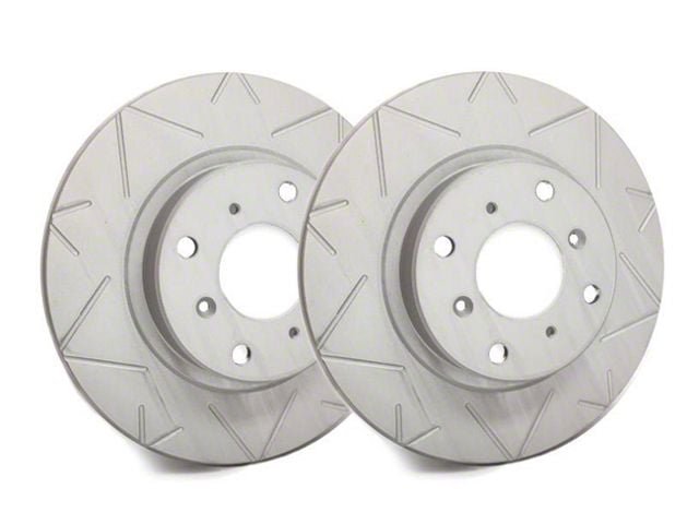 SP Performance Peak Series Slotted 7-Lug Rotors with Gray ZRC Coating; Front Pair (10-14 F-150)