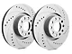 SP Performance Cross-Drilled and Slotted 8-Lug Rotors with Gray ZRC Coating; Rear Pair (13-22 F-350 Super Duty SRW)