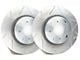 SP Performance Peak Series Slotted 8-Lug Rotors with Silver Zinc Plating; Front Pair (13-22 4WD F-350 Super Duty)