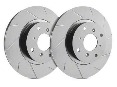 SP Performance Slotted 8-Lug Rotors with Gray ZRC Coating; Front Pair (11-12 2WD F-350 Super Duty SRW)