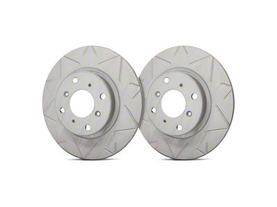 SP Performance Peak Series Slotted 6-Lug Rotors with Gray ZRC Coating; Front Pair (19-24 RAM 1500)