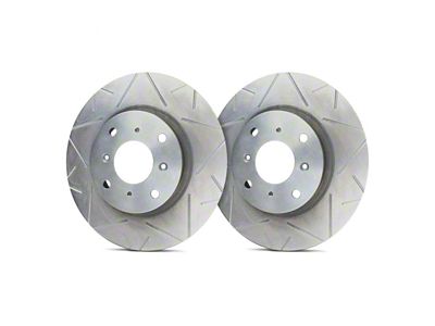 SP Performance Peak Series Slotted 6-Lug Rotors with Silver ZRC Coated; Front Pair (19-24 RAM 1500)