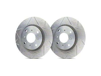 SP Performance Peak Series Slotted 6-Lug Rotors with Silver ZRC Coating; Rear Pair (19-25 RAM 1500)