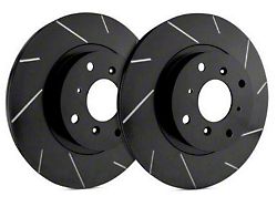 SP Performance Slotted 5-Lug Rotors with Black ZRC Coating; Front Pair (02-18 RAM 1500, Excluding SRT-10 & Mega Cab)