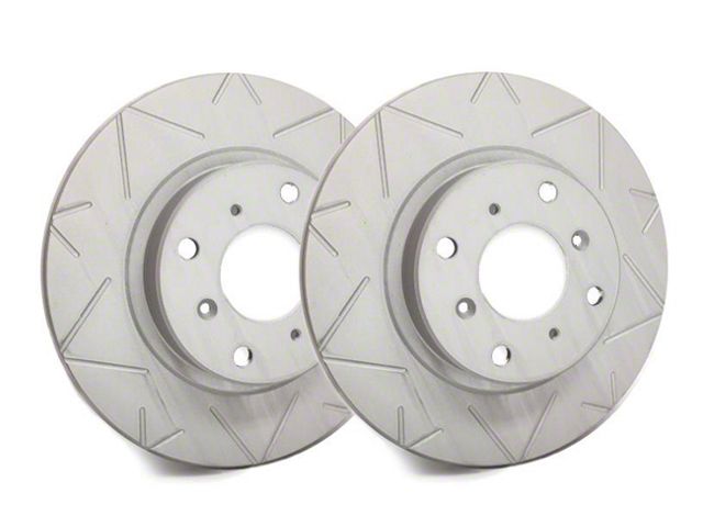 SP Performance Peak Series Slotted 8-Lug Rotors with Gray ZRC Coating; Front Pair (03-08 RAM 3500)