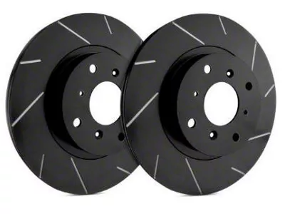 SP Performance Slotted 8-Lug Rotors with Black Zinc Plating; Rear Pair (03-08 RAM 3500)