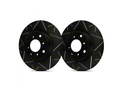 SP Performance Peak Series Slotted 6-Lug Rotors with Black ZRC Coating; Front Pair (19-25 Ranger, Excluding Raptor)