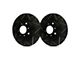 SP Performance Peak Series Slotted 6-Lug Rotors with Black ZRC Coated; Front Pair (19-23 Ranger)