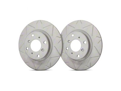 SP Performance Peak Series Slotted 6-Lug Rotors with Gray ZRC Coating; Front Pair (19-25 Ranger, Excluding Raptor)