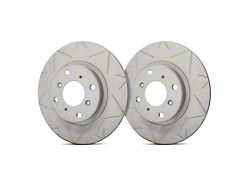 SP Performance Peak Series Slotted 6-Lug Rotors with Gray ZRC Coating; Rear Pair (19-25 Ranger, Excluding Raptor)