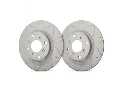 SP Performance Peak Series Slotted 6-Lug Rotors with Gray ZRC Coating; Rear Pair (19-23 Ranger)