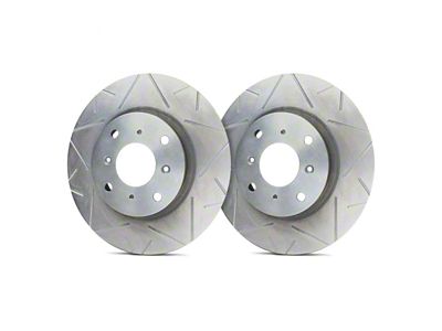 SP Performance Peak Series Slotted 6-Lug Rotors with Silver ZRC Coated; Rear Pair (19-23 Ranger)