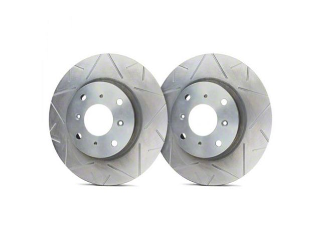 SP Performance Peak Series Slotted 6-Lug Rotors with Silver ZRC Coated; Rear Pair (19-23 Ranger)