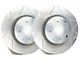 SP Performance Peak Series Slotted 6-Lug Rotors with Silver Zinc Plating; Rear Pair (99-06 Sierra 1500 w/ Rotors Under 1-Inch Thick)
