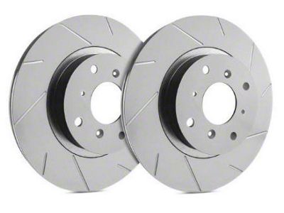 SP Performance Slotted 6-Lug Rotors with Gray ZRC Coating; Front Pair (19-24 Sierra 1500)