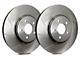 SP Performance Slotted 6-Lug Rotors with Silver Zinc Plating; Front Pair (99-06 Sierra 1500 w/o Rear Drum Brakes)