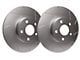 SP Performance Slotted 8-Lug Rotors with Silver Zinc Plating; Rear Pair (07-10 Sierra 2500 HD)
