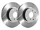 SP Performance Slotted 8-Lug Rotors with Gray ZRC Coating; Rear Pair (11-24 Sierra 3500 HD DRW)