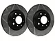 SP Performance Peak Series Slotted 6-Lug Rotors with Black Zinc Plating; Front Pair (99-06 Silverado 1500 w/o Rear Drum Brakes)