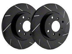 SP Performance Slotted 6-Lug Rotors with Black Zinc Plating; Rear Pair (99-06 Silverado 1500 w/ Rotors Under 1-Inch Thick)