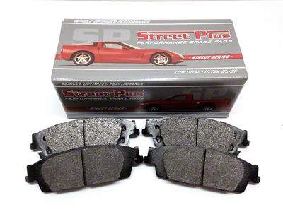 SP Performance Street Plus Semi-Metallic Brake Pads; Front Pair (2007 Silverado 1500 w/ Hydraulic Power Brake Booster)