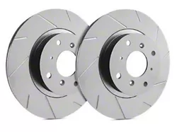 SP Performance Slotted 6-Lug Rotors with Gray ZRC Coating; Front Pair (10-20 F-150)