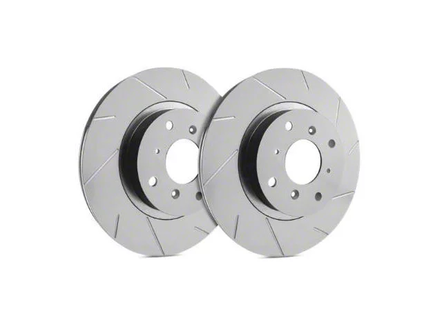 SP Performance Slotted Rotors with Gray ZRC Coating; Front Pair (97-03 F-150)