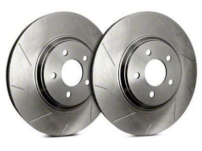 SP Performance Slotted Rotors with Silver ZRC Coated; Front Pair (05-06 Silverado 1500 w/ Rear Drum Brakes; 07-18 Silverado 1500)