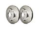 SP Performance Diamond Slot 6-Lug Rotors with Silver Zinc Plating; Front Pair (21-24 Tahoe, Excluding Police)