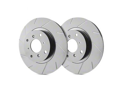 SP Performance Slotted 6-Lug Rotors with Gray ZRC Coating; Front Pair (21-25 Tahoe, Excluding Police)