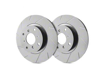 SP Performance Slotted 6-Lug Rotors with Gray ZRC Coating; Front Pair (21-24 Tahoe, Excluding Police)