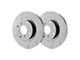 SP Performance Slotted 6-Lug Rotors with Gray ZRC Coating; Rear Pair (21-24 Tahoe)