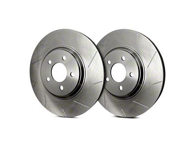 SP Performance Slotted 6-Lug Rotors with Silver Zinc Plating; Rear Pair (21-25 Tahoe)