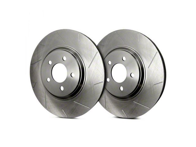 SP Performance Slotted 6-Lug Rotors with Silver Zinc Plating; Rear Pair (21-24 Yukon)