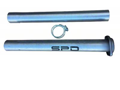 SPD Performance True 3-Inch Resonator Delete Pipe; Aluminized Steel (10-14 F-150 Raptor)