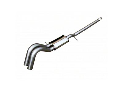 SPD Performance 2.50-Inch HX Series Resonator Delete Offroad Axle Dump Dual Exhaust System; Turn Down (19-23 Ranger)