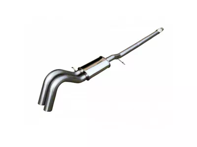 SPD Performance 3-Inch HX Series Resonator Delete Offroad Axle Dump Dual Exhaust System; Turn Down (19-23 Ranger)