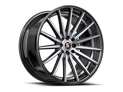 Spec-1 SP-69 Gloss Black Machined and Undercut 5-Lug Wheel; 17x7.5; 42mm Offset (87-90 Dakota)