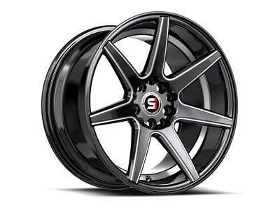 Spec-1 SP-73 Gloss Black Milled and Undercut 5-Lug Wheel; 17x7.5; 42mm Offset (22-26 Maverick)