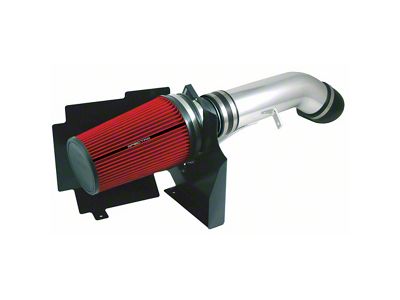 Spectre Performance Cold Air Intake with Red Filter; Polished (04-06 6.0L Sierra 1500)
