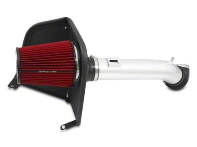 Spectre Performance Cold Air Intake with Red Filter; Polished (2014 4.3L Silverado 1500)