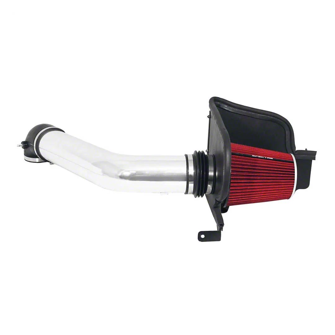 Spectre Performance Cold Air Intake with Red Filter; Polished (04-08 5.4L F-150)