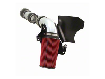 Spectre Performance Cold Air Intake with Red Filter; Polished (99-03 6.8L F-250 Super Duty)