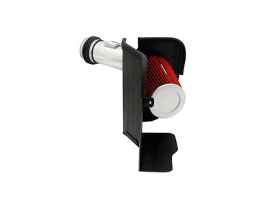 Spectre Performance Cold Air Intake with Red Filter; Polished (03-07 6.0L Powerstroke F-250 Super Duty)